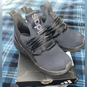 adidas Black Knit Slip-On Athletic Shoes